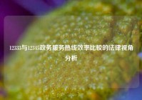 12333与12345政务服务热线效率比较的法律视角分析