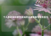 个人养老保险缴费查询的法律依据与实务指引